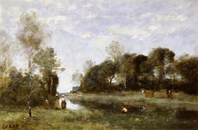 Souvenir der Bresle in Incheville von Jean Baptiste Camille Corot